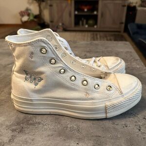 Converse High Top Platform- Size 8